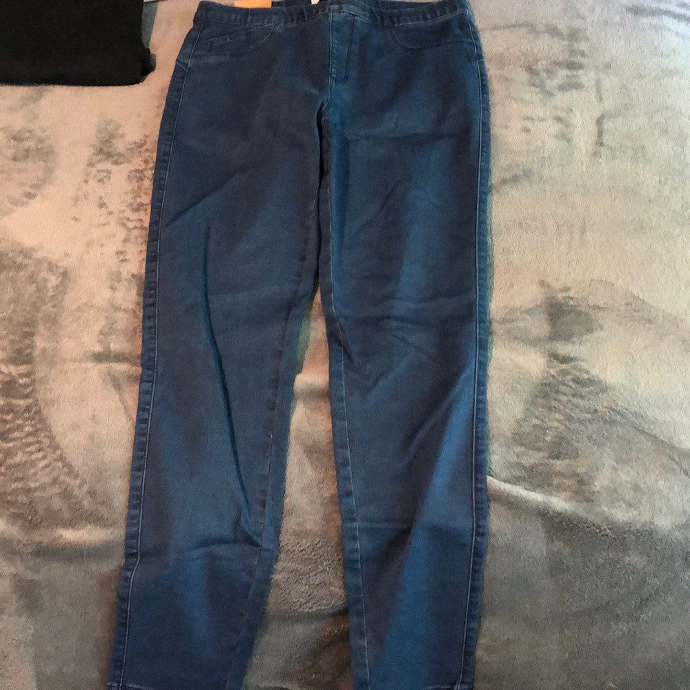 blue jeggings